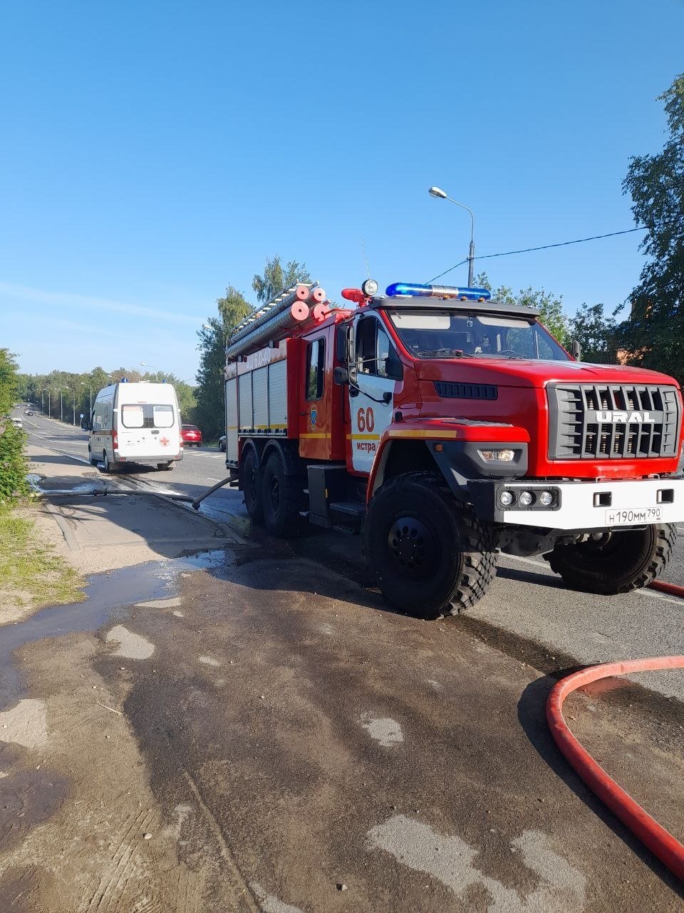 Пожар в жилом доме в городском округе Талдом